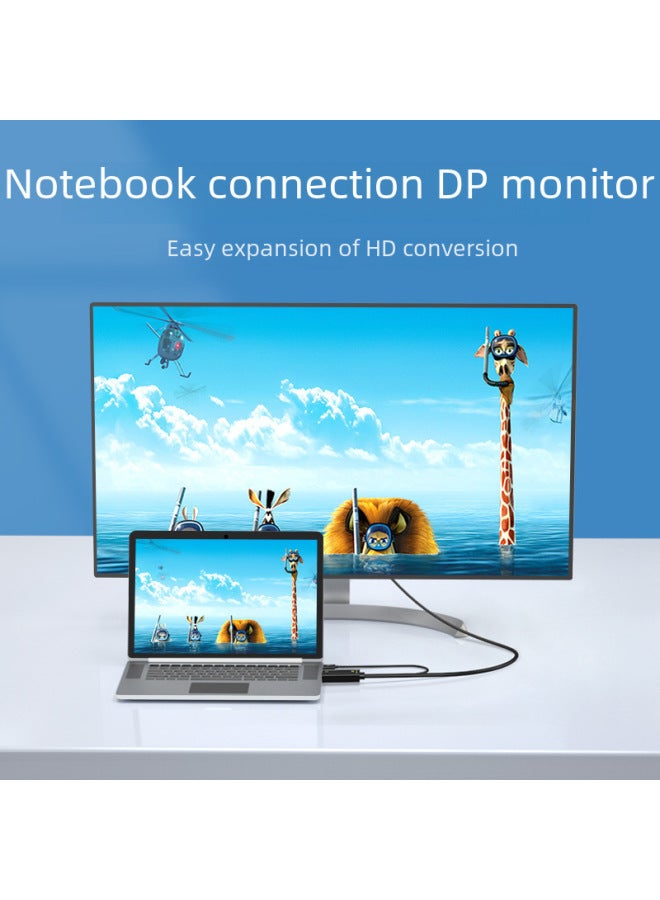 نيوترل محول 4K عالي الدقة HDMI إلى DP كابل كمبيوتر رئيسي لـ PS4 مع محول مزود بشريحة - Image 4