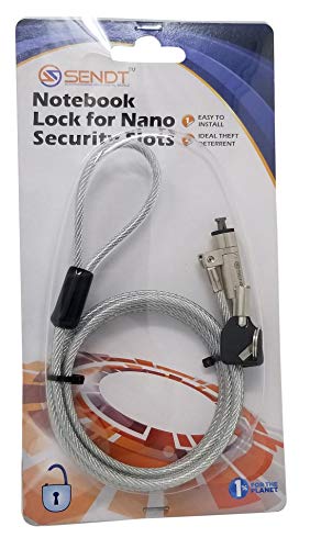 Sendt Silver Notebook Laptop Keyed Lock for Nano Security Slots - Image 3