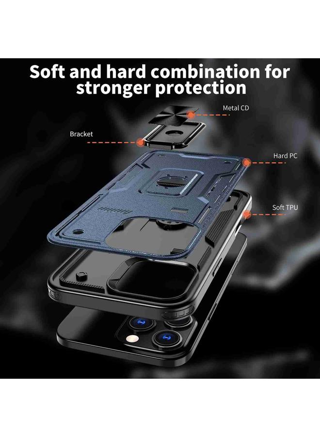 اس-توب جراب لهاتف iPhone 13 مزود بحلقة من البولي كربونات والبولي يوريثان الحراري الهجين - Image 4