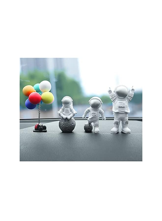 Zaboon Astronaut Room Decor Or Car Decorationsresin Sculpture For Home Decor Modernbook Shelf Tv Stand Decorbedroom Office Desktop Decorative Ornamentssilver - Image 2