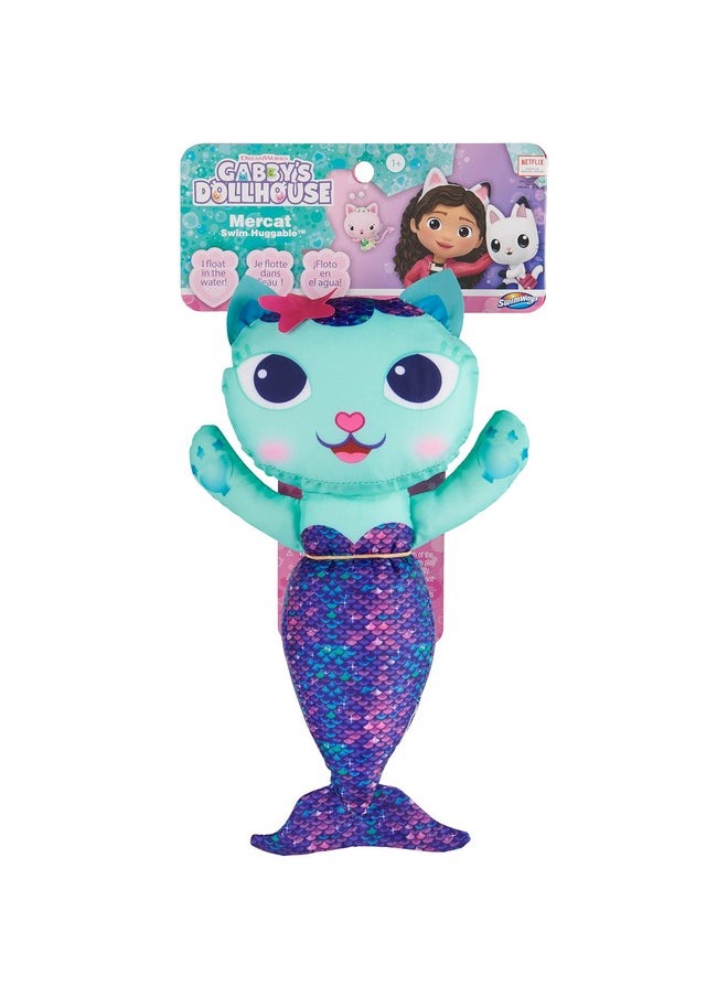 SwimWays Gabby’S Dollhouse Mercat Swim Huggable, Gabby’S Dollhouse Toys, Bath Toys & Beach Toys, Floating Water Stuffed Animal For Kids Aged 1 & Up  - Image 5