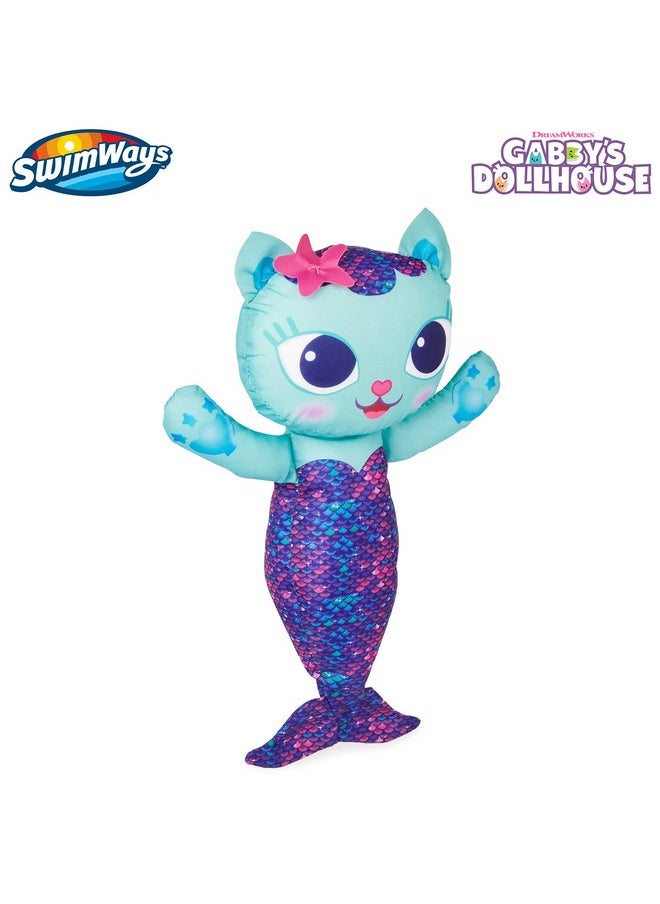 SwimWays Gabby’S Dollhouse Mercat Swim Huggable, Gabby’S Dollhouse Toys, Bath Toys & Beach Toys, Floating Water Stuffed Animal For Kids Aged 1 & Up  - Image 2