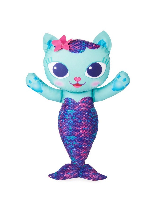 SwimWays Gabby’S Dollhouse Mercat Swim Huggable, Gabby’S Dollhouse Toys, Bath Toys & Beach Toys, Floating Water Stuffed Animal For Kids Aged 1 & Up  - Image 1