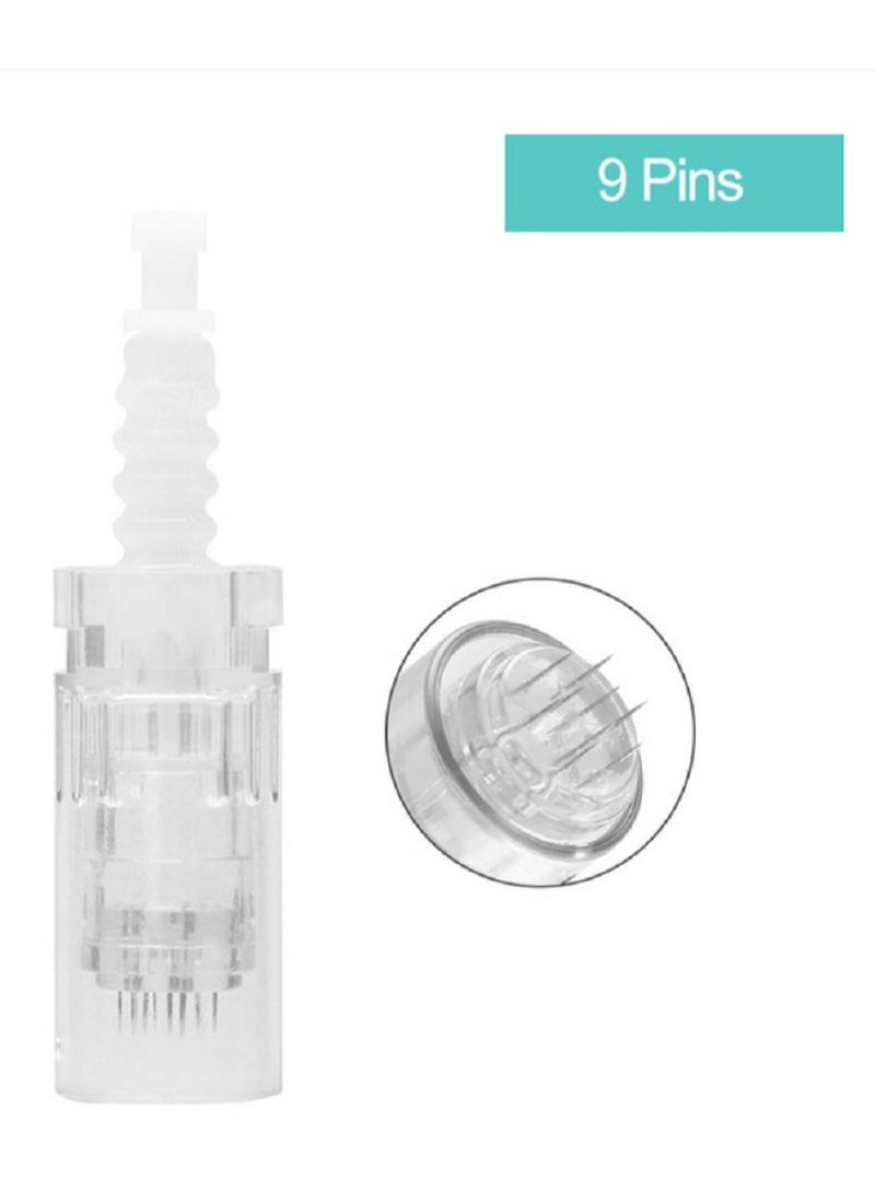 Loquat 10Pcs Derma Pen 9Pin Needle Cartridges Bayonet Slot Microneedle Pen Replacement Needle for Dr.pen MYM N2 M5 M7 E30 A10 - Image 2