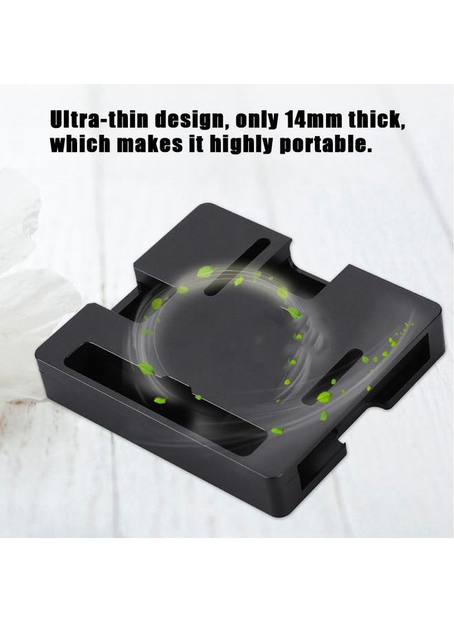 Ultra-thin Aluminum Alloy CNC Case Portable Box for Raspberry Pi 3A Cooling Heatsink Black