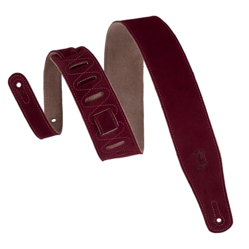 Levy's Leathers 2 1/2" Suede Leather Strap,Burgundy - Image 1