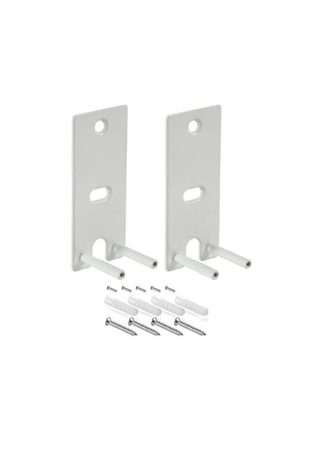 Bedycoon Pair Steel White Wall Mount Brackets Replacement Compatible with Bose OmniJewel Lifestyle 650 Home Entertainment System and Bose Surround Speakers 700