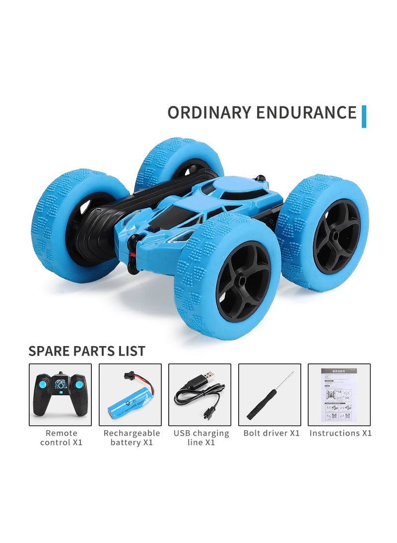 Loquat Remote Control Car Stunt RC Car, 2.4Ghz Double-sided 360° Rotation RC Track Headlight, Four-wheel Drive Off-road Drift RC Racing Toy - Image 1