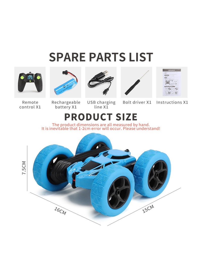 Loquat Remote Control Car Stunt RC Car, 2.4Ghz Double-sided 360° Rotation RC Track Headlight, Four-wheel Drive Off-road Drift RC Racing Toy - Image 2