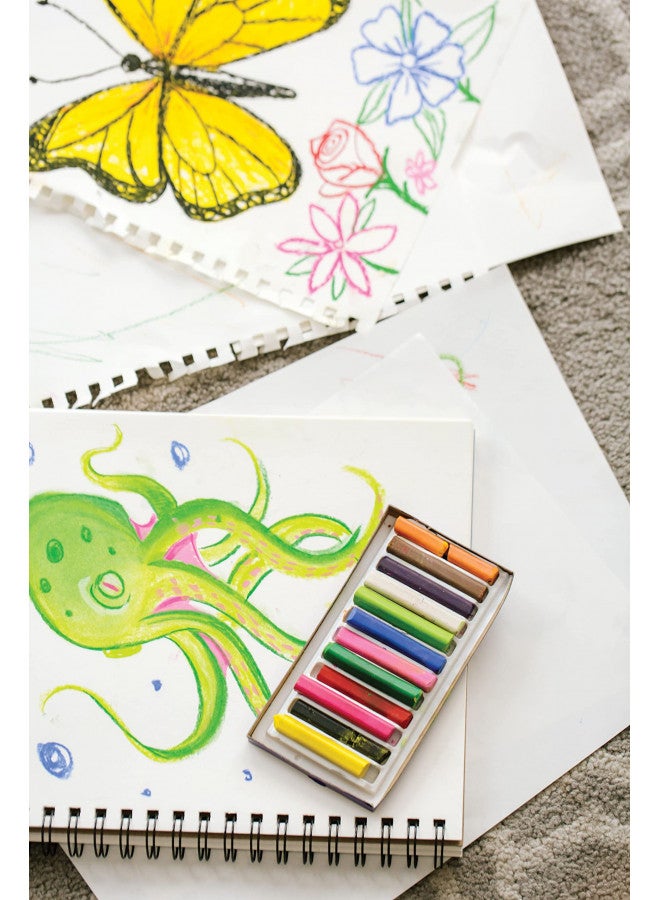 Prang طباشير ورق برانغ باستيلو، مربع، ألوان متنوعة، 12 قطعة - Image 3