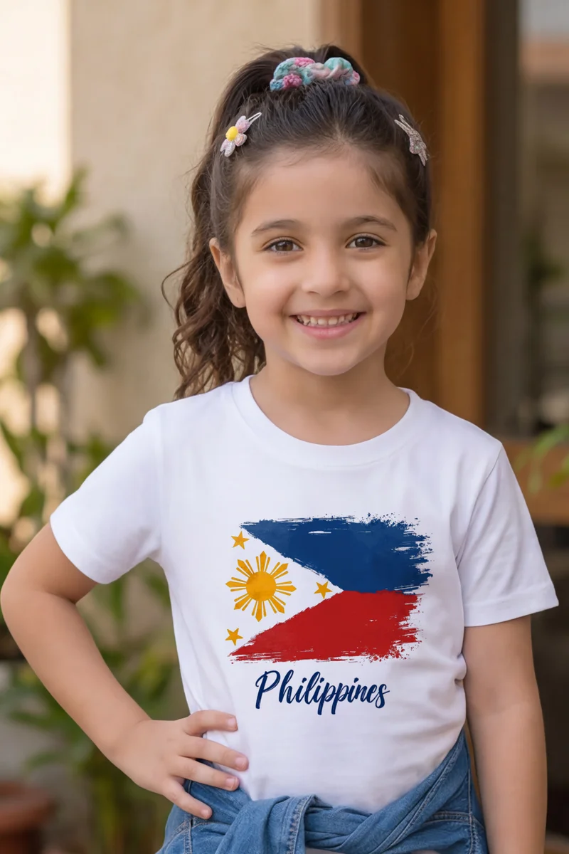 Funkaar white FUNKAAR Philippines Flag Graphic T-shirt for Boys & Girls  | Best Price UAE