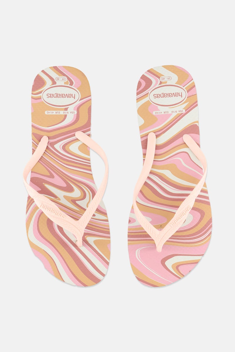 Havaianas Women Style 2 Slip On Slippers, Peach - Image 3