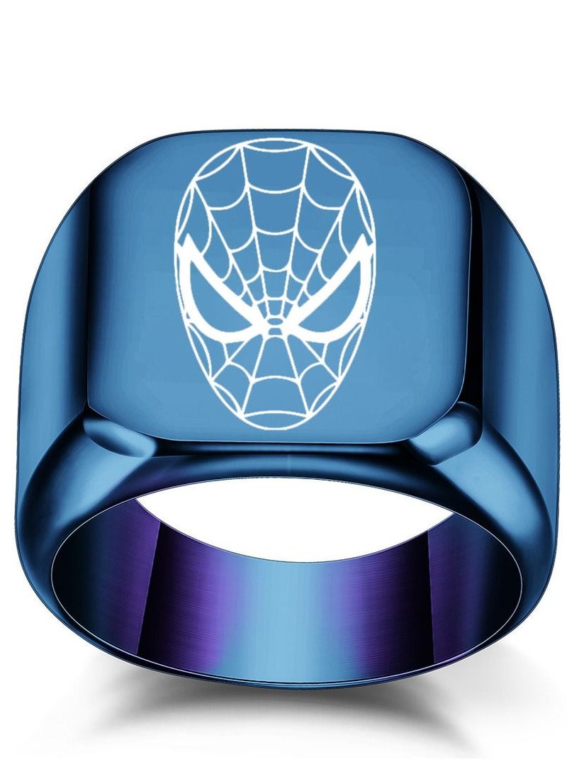 Stainless Steel Solid Polished Signet Ring