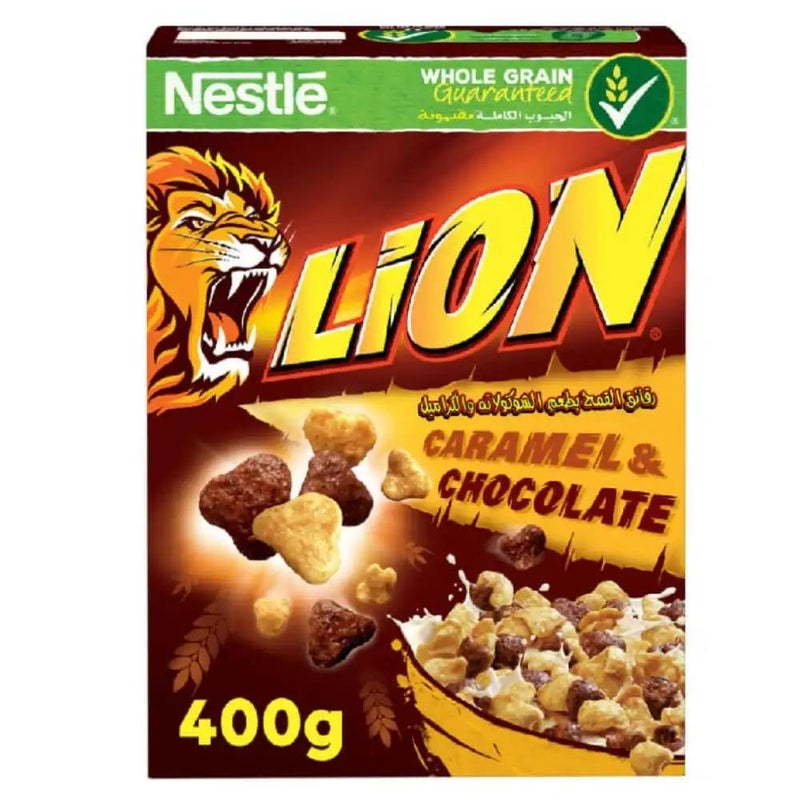 Nestle Lion Caramel and Chocolate Whole Grain Cereal- 400gms