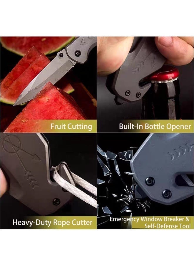 Pocket Folding with Stainless Steel Point Lock Blade Knives and Lightweight Lockback Multi-Tool for Camping, Outdoor - Image 5
