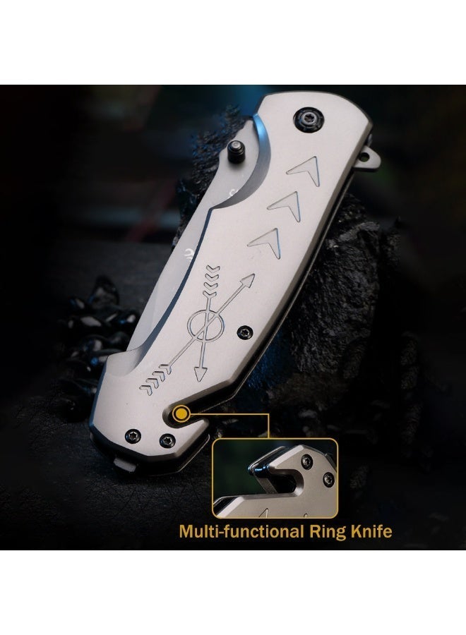 Pocket Folding with Stainless Steel Point Lock Blade Knives and Lightweight Lockback Multi-Tool for Camping, Outdoor - Image 2