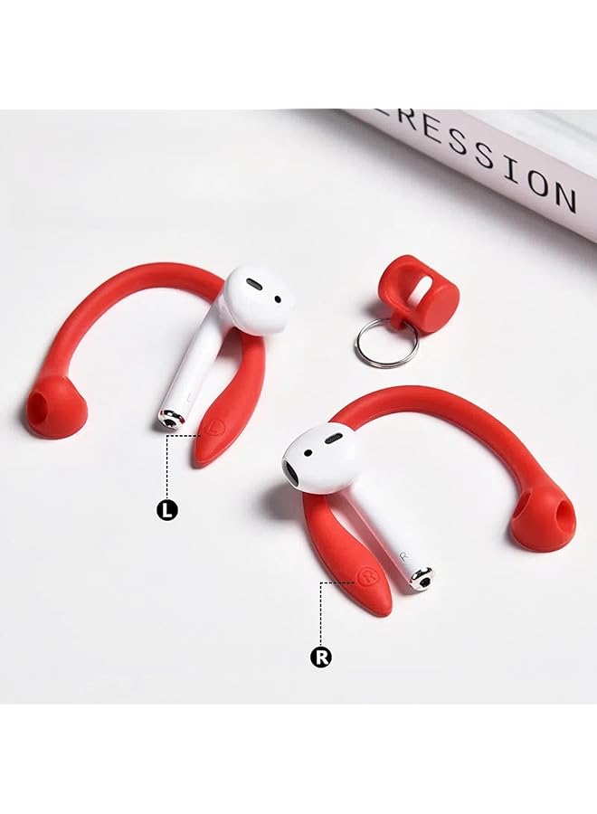 erorex Anti Lost Ear Hooks For Airpods Anti Slip Comfortable Fit Ear Hooks Unique Left & Right Design For Airpods Pro 2 & 1 For Airpods 3 & 2 & 1 Earbuds Accessories 4 Pairs 4 Colors - Image 4
