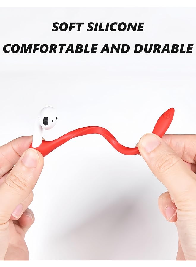 erorex Anti Lost Ear Hooks For Airpods Anti Slip Comfortable Fit Ear Hooks Unique Left & Right Design For Airpods Pro 2 & 1 For Airpods 3 & 2 & 1 Earbuds Accessories 4 Pairs 4 Colors - Image 5