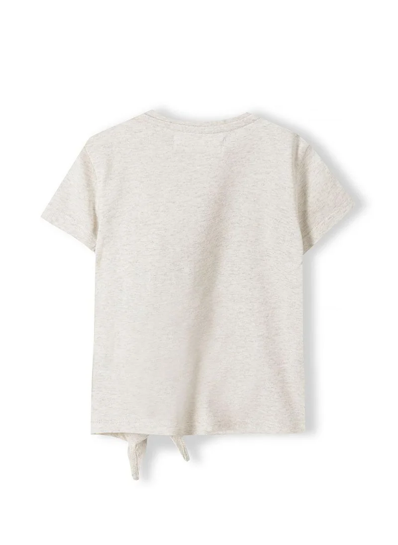MINOTI Girls Short Sleeve T-Shirt with Glitter Detail