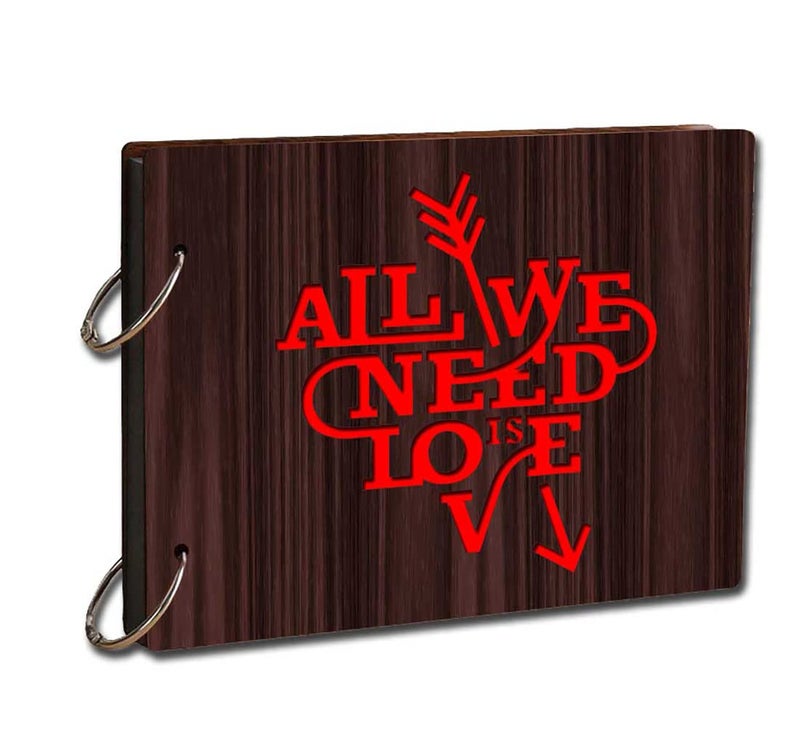 PAPER PLANE DESIGN Love Photo Scrapbook Album for Memories (Style -4) - Image 1