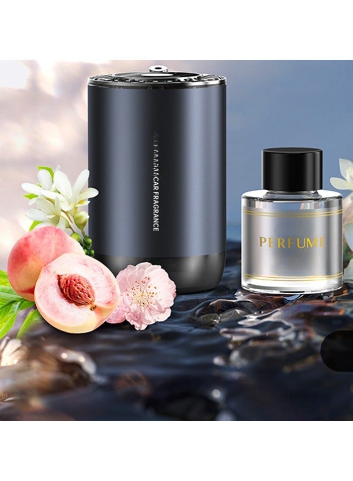 REBENUO عطر سيارة كولونيا زيت أساسي مرطب هواء سيارة - أسود - Image 4