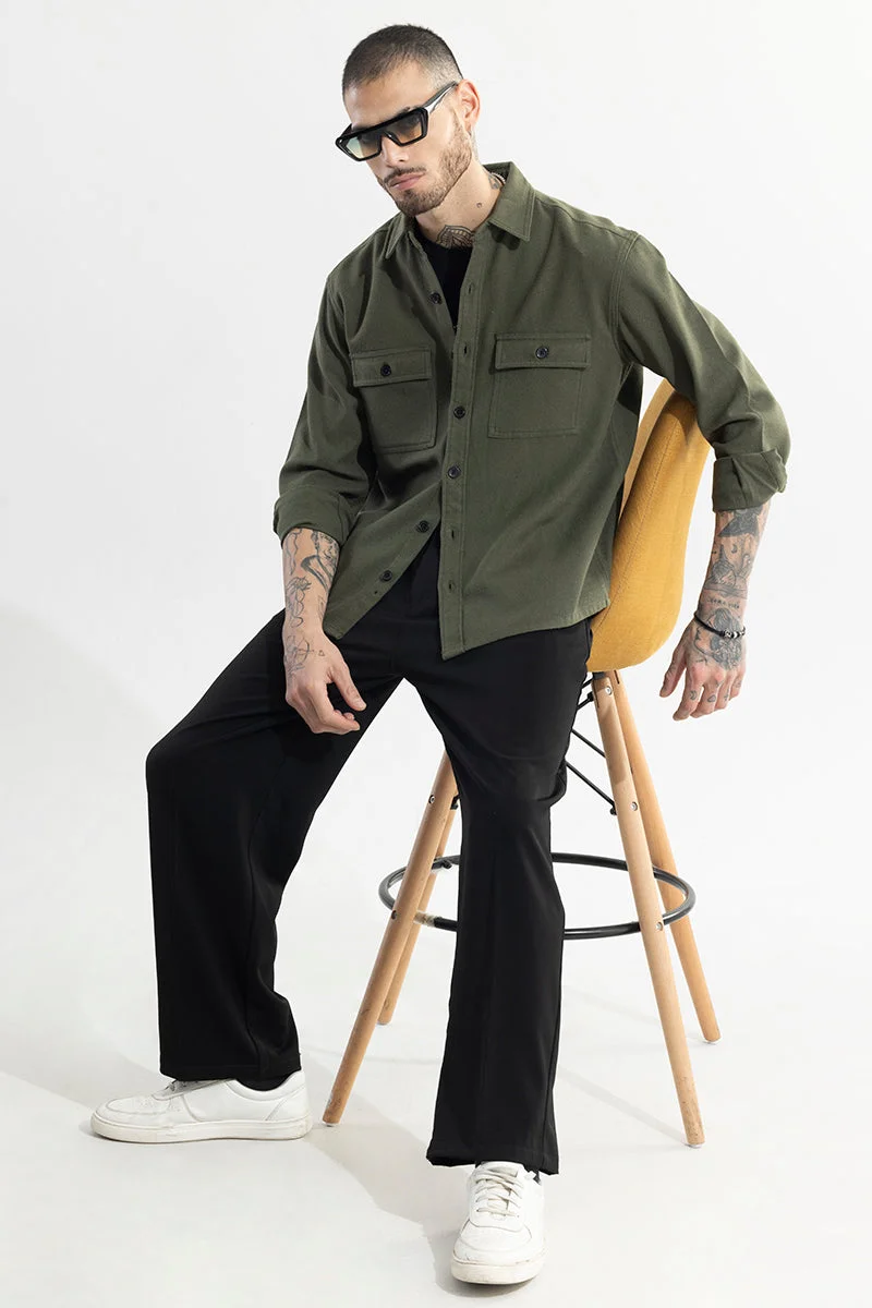 SNITCH Clyster Olive Overshirt