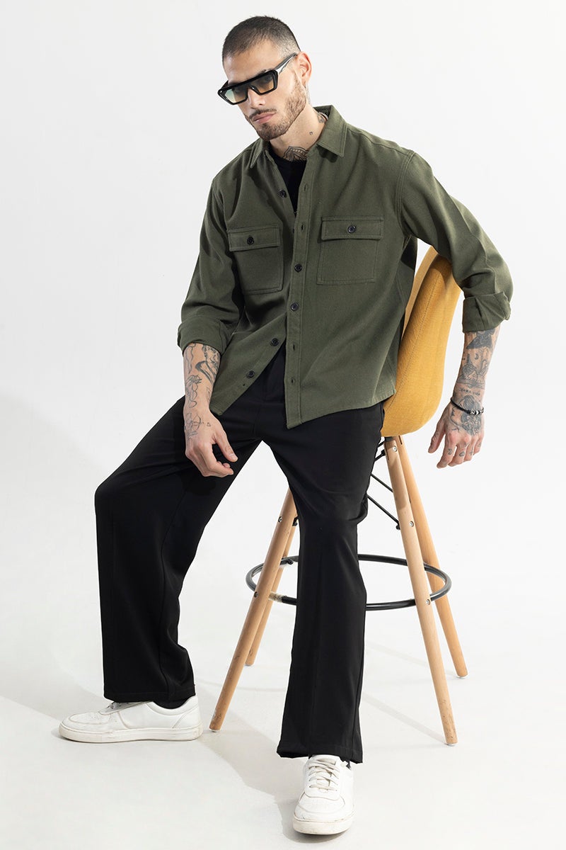 SNITCH Clyster Olive Overshirt - Image 1