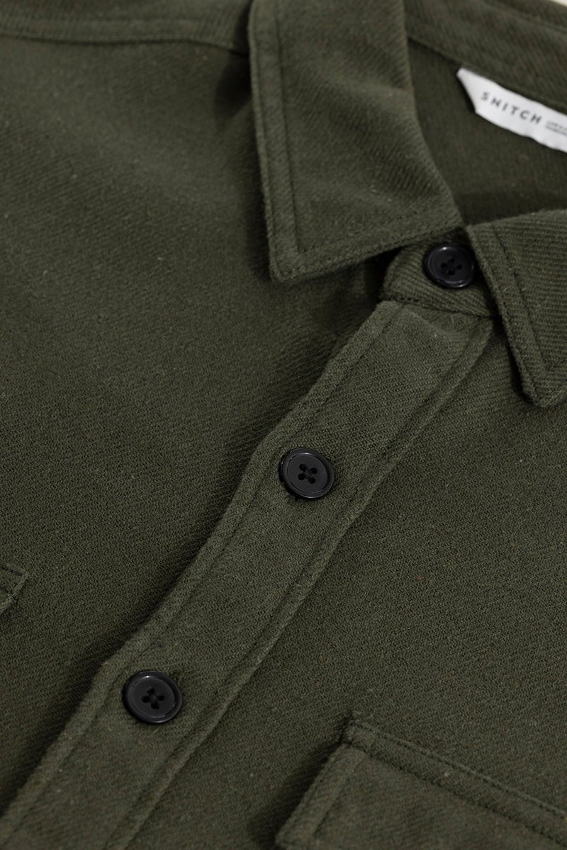 SNITCH Clyster Olive Overshirt - Image 3