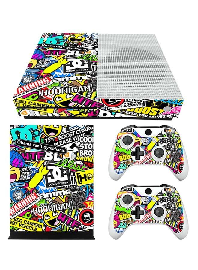 NIBEMINENT Emoji Printed Skin For Xbox One S Console And Controller