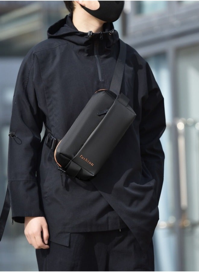 Men's Portable Chest Bag, Boys Scratch-resistant and Waterproof Waist Bag Belt Bag Hip Bag for Daily Commuting/Hiking/Climbing/Cycling, Nylon Sling Bag Side Bag Crossbody Bag for Teenagers/Students - Image 1