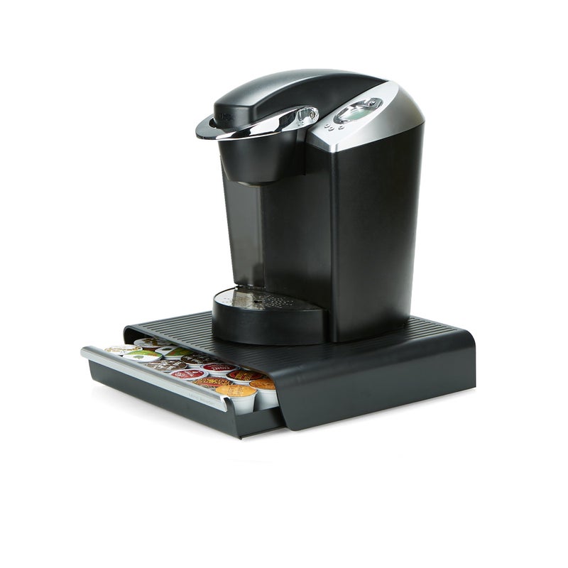 Mind Reader Single Serve Coffee Pod Drawer, 36 Pod Capacity, Countertop Organizer, 13.25"L x 12.75"W x 2.75"H, Black - Image 5