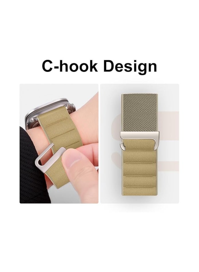 XICEN - 3 Pack for Apple Watch Alpine Loop Band 49mm 45mm 44mm 42mm , Adjustable Metal C-Hook,  Nylon Woven Sport Strap for iWatch Series Ultra/8/7/SE/6/5/4/3/2/1 - Image 1