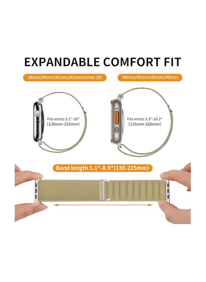 XICEN - 3 Pack for Apple Watch Alpine Loop Band 49mm 45mm 44mm 42mm , Adjustable Metal C-Hook,  Nylon Woven Sport Strap for iWatch Series Ultra/8/7/SE/6/5/4/3/2/1 - Image 1