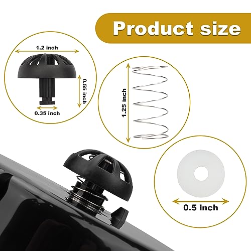 SuperDi Fits for Mr Coffee Replacement Basket Hamilton Beach Coffee Maker Parts,2-Pack Coffee Machine Brew Basket Bottom Spring Loaded Stopper Kits 990117900 990237500 185774-000-000 112435-000-000 - Image 2