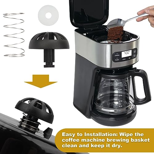 SuperDi Fits for Mr Coffee Replacement Basket Hamilton Beach Coffee Maker Parts,2-Pack Coffee Machine Brew Basket Bottom Spring Loaded Stopper Kits 990117900 990237500 185774-000-000 112435-000-000 - Image 4