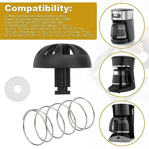 SuperDi Fits for Mr Coffee Replacement Basket Hamilton Beach Coffee Maker Parts,2-Pack Coffee Machine Brew Basket Bottom Spring Loaded Stopper Kits 990117900 990237500 185774-000-000 112435-000-000 - Image 5