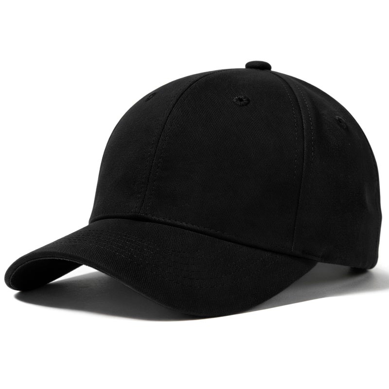Doitory Baseball Cap Women Baseball Hat for Men,Vintage Adjustable Low Profile Ball Cap,Unisex Cotton Dad Hat for Daily Use Running Workoutsï¼ˆBlackï¼‰ - Image 1