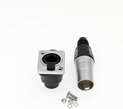 Uonecn موصلات Uonecn المقاومة للماء RJ45 مقبس أنثوي قابس ذكري موصل IP65 متين تركيب مزدوج على اللوحة الصناعية - Image 4
