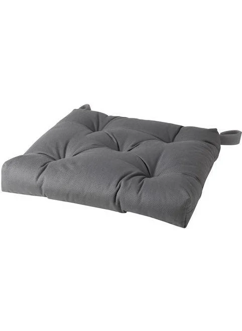 أيكيا Chair Cushion Velcro Dark Gray Color 40/35X38X7 cm Meridyendukkan Velcro-Cotton