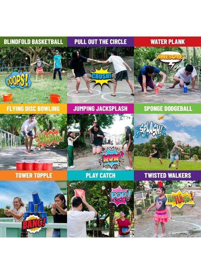 Funwares Minute Of Fun Outdoor Game - 272 Minute To Win It Games, Backyard Birthdays, Home Parties, Family Fun, Activities For Teens, Camping, Travel. Most Contents To Play Are Included, 2-12 Players - Image 4