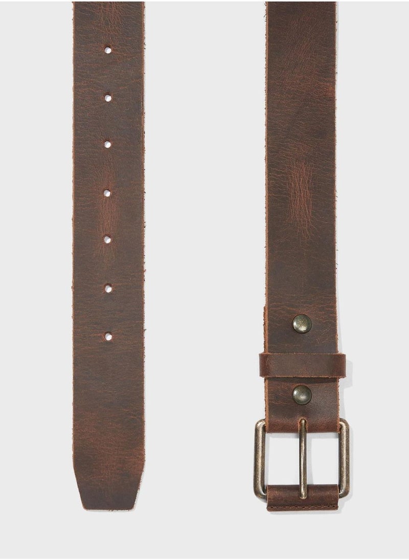American Eagle - Leather Workwear Allocated Hole Belt - Image 1