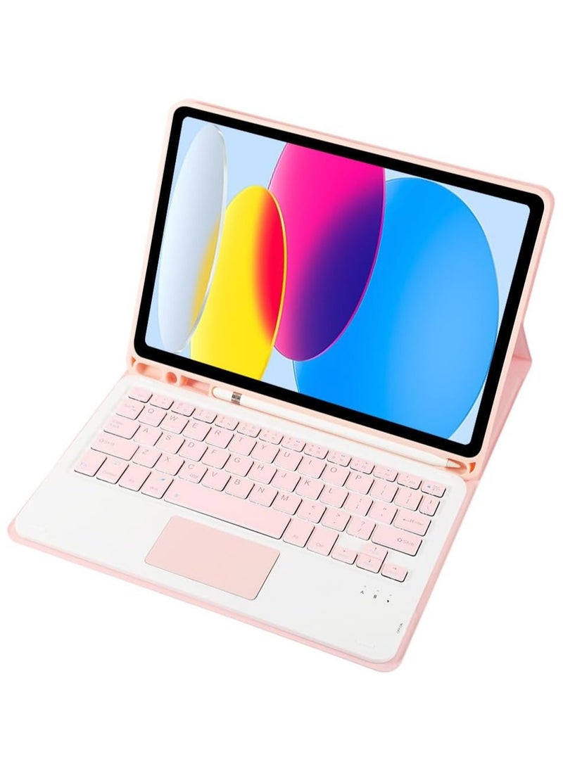 Case for IPad 11th Generation A16 11 Inch 2025 Bluetooth Smart Magnetic Removable Touch Keyboard Case with Pen Slot Multi-view Bracket