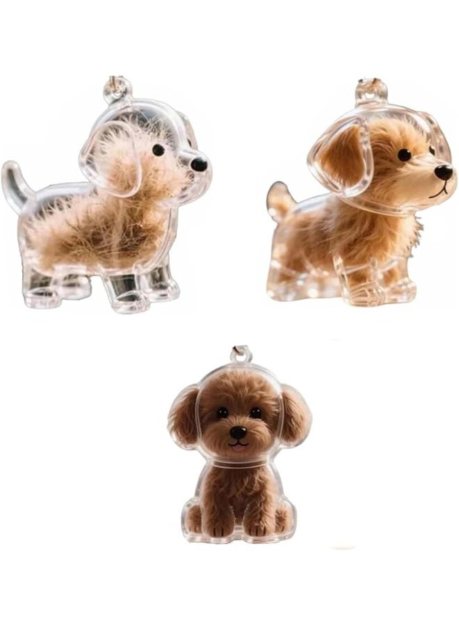 Dog Hair Collector Keychain Charm Memorial Storage Box,Pet Hair Storage Keychain,K-eychain for Collecting Dog Hair - Image 3