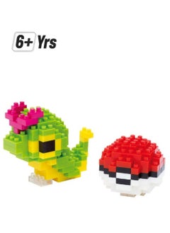 Nanoblock - Pokémon - Caterpie & Poke Ball, Pokémon Series Building Kit