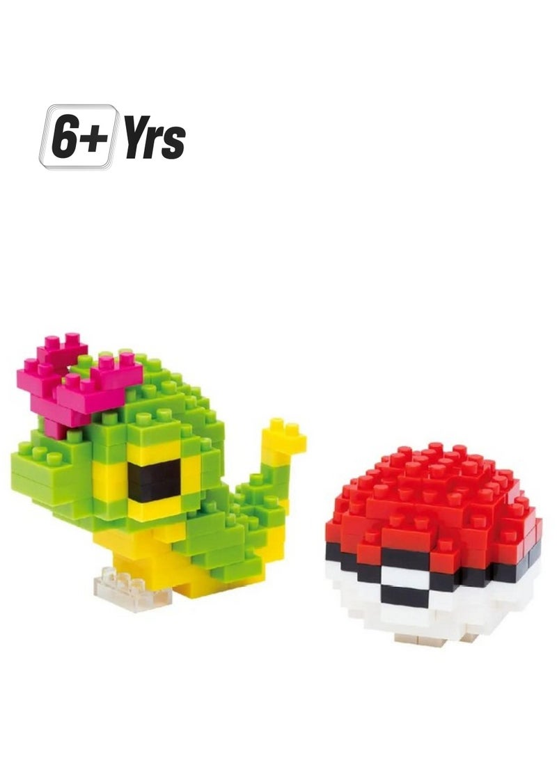 Kawada - Nanoblock - Pokémon - Caterpie & Poke Ball, Pokémon Series Building Kit - Image 1