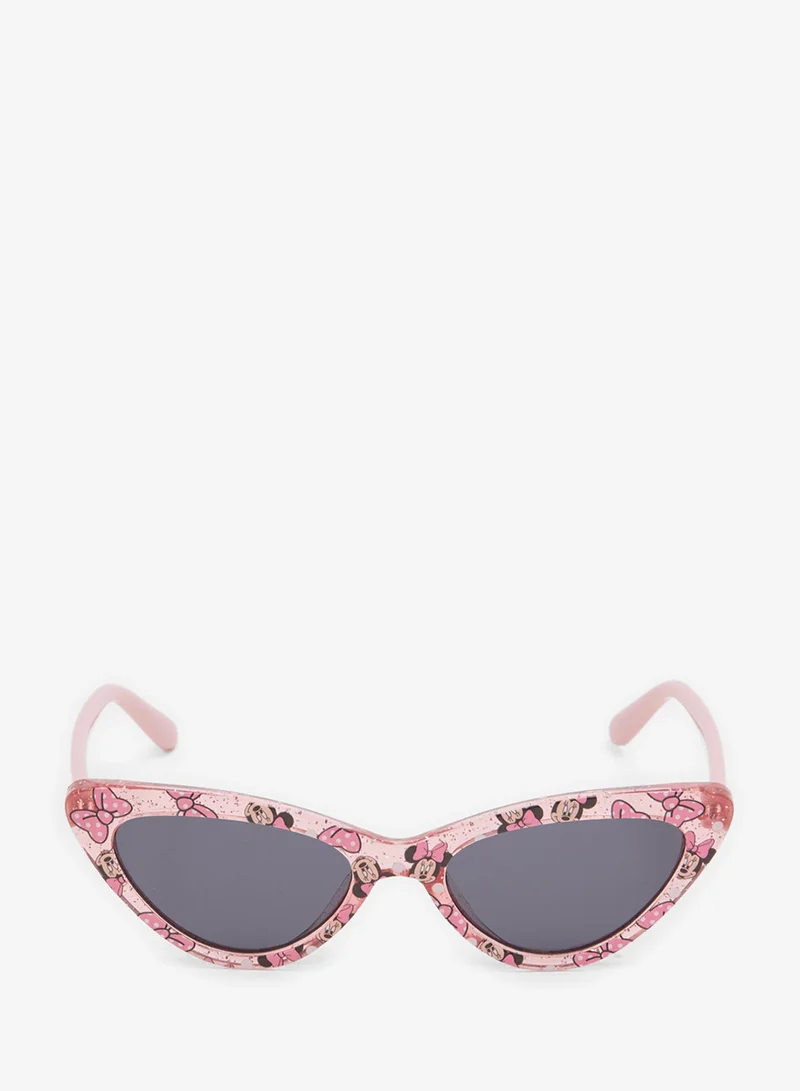 Redtag Girls Pink Mickey Print Cat Eye Sunglasses
