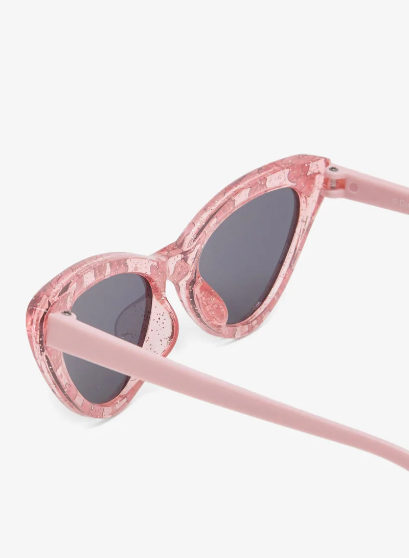 Redtag Girls Pink Mickey Print Cat Eye Sunglasses