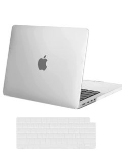 Generic MacBook Pro 14 Inch Case 2021 2022 Release A2442 M1 Pro M1 Max With Liquid Retina XDR Display Touch ID Plastic Hard Shell And Keyboard Cover Skin Clear  - Image 1