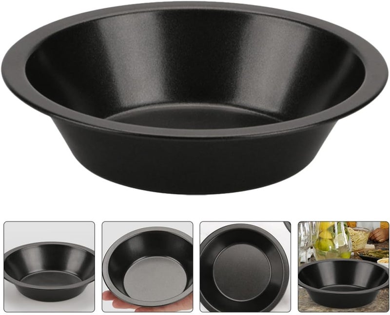 4pcs Carbon Steel round Pizza Pan Set, Non-stick Reusable Baking Trays for Household Kitchen, Multi-function Oven Bakeware for Pizza and Pastry - Image 4