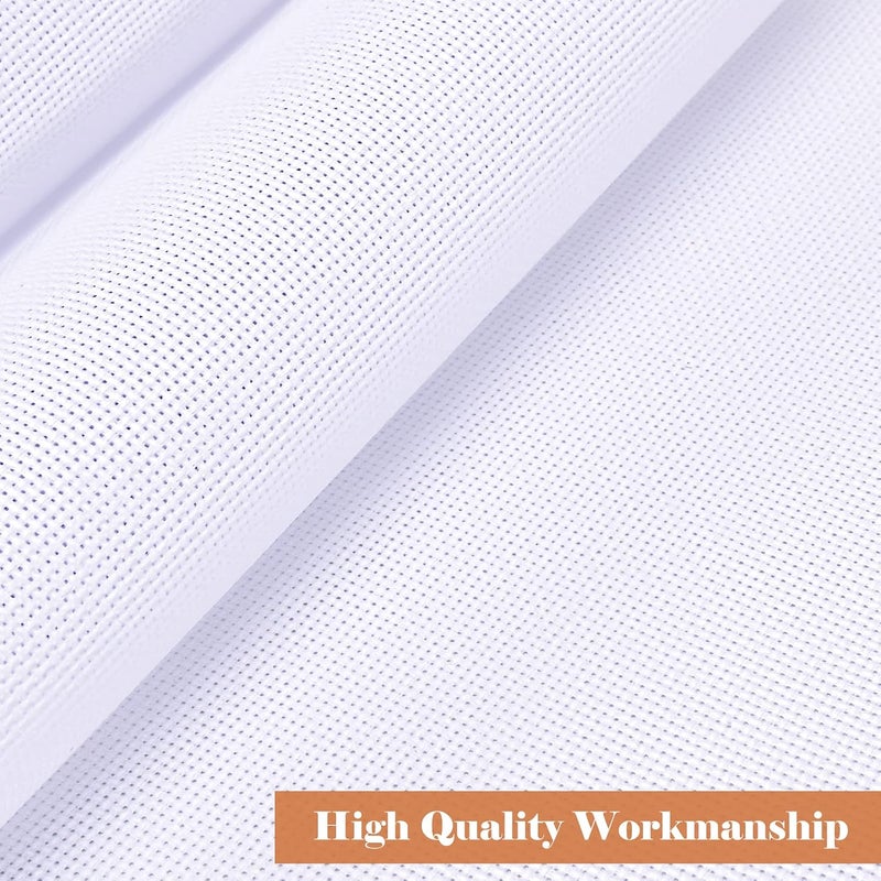 Caydo 6 Pieces Aida Cloth 14 Count White Cross Stitch Fabric for Craft Embroidery, 45 x 30CM - Image 4